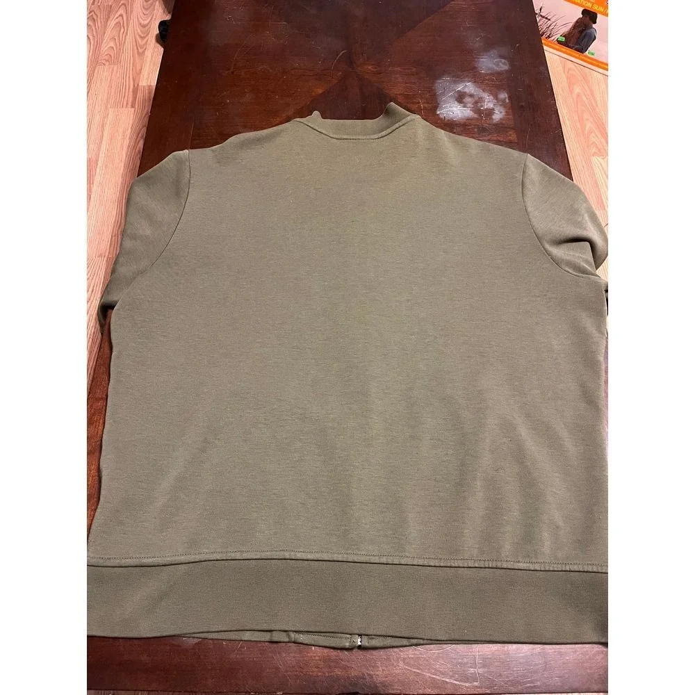 Mens Polo Ralph Lauren Performance olive Green Jacket Size XL Varsity Bomber